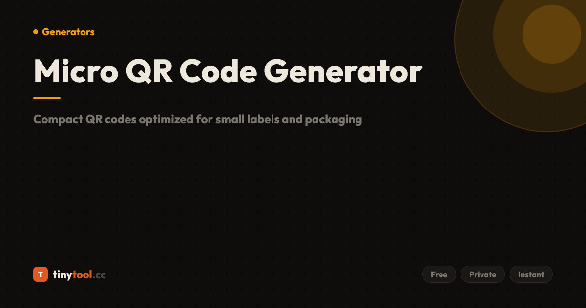 Free Micro QR Code Generator – Compact QR Codes for Small Spaces ...